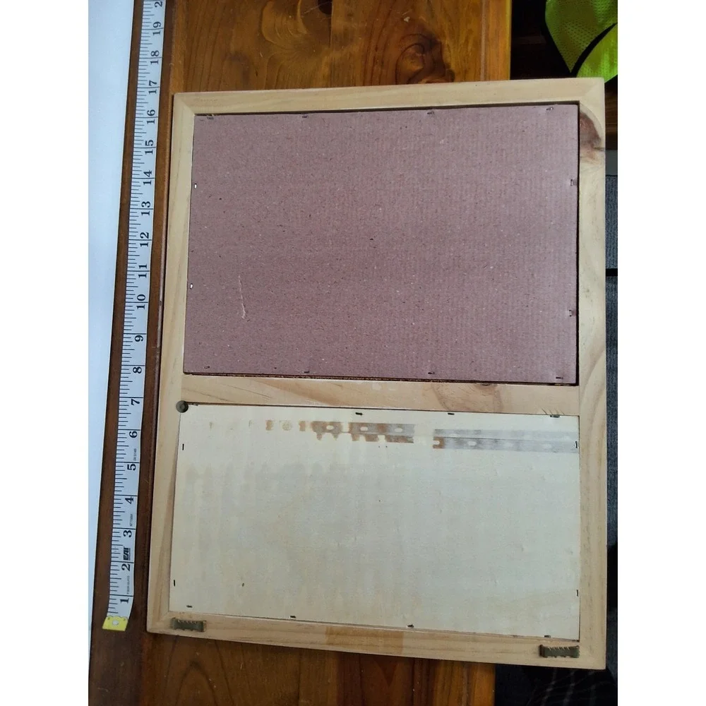 Vintage Beach Themed Cork Board. Approx. 17